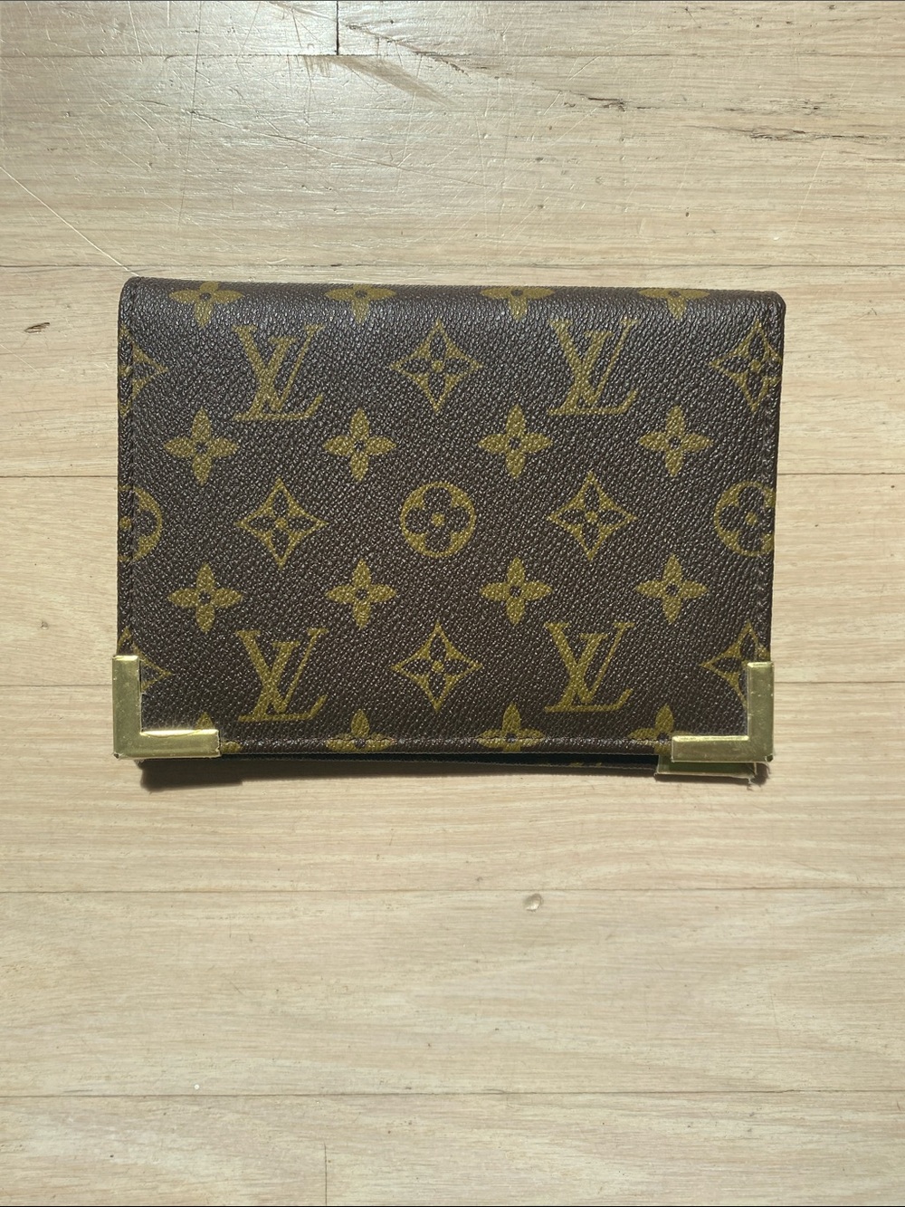 LV Monogram Canvas Brown & Gold Card Holder